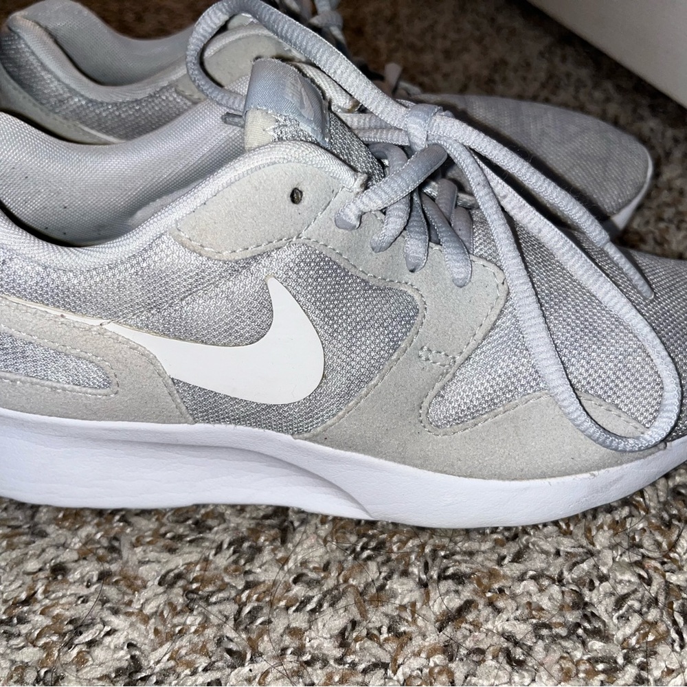 Nike Gray and White Sneakers